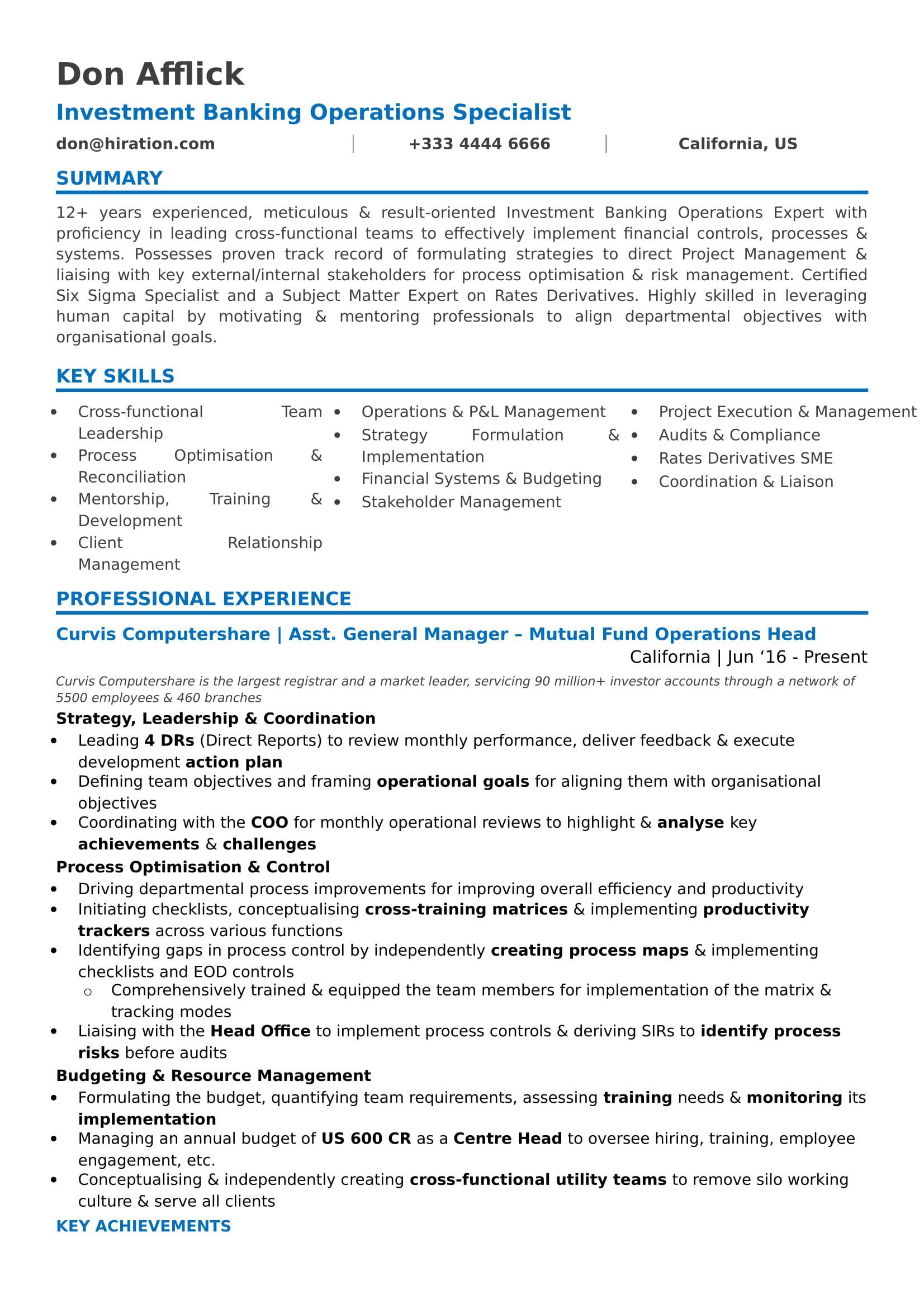 2019 Professional Resume Examples