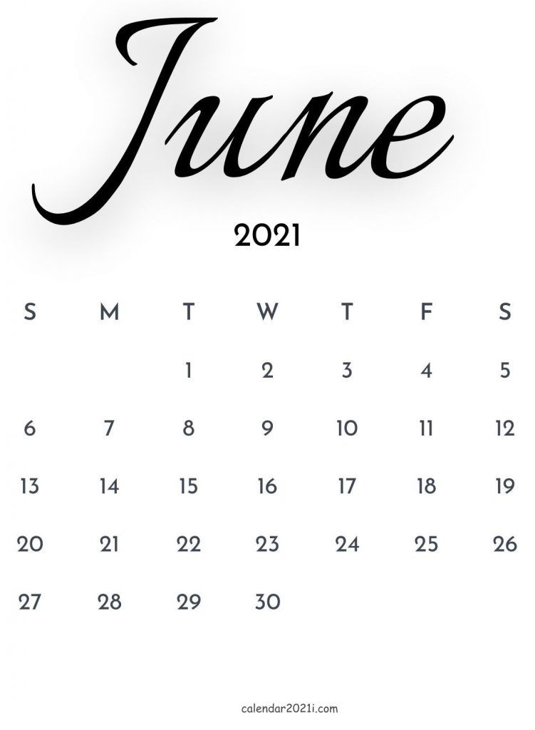 June 2021 Calendar Design