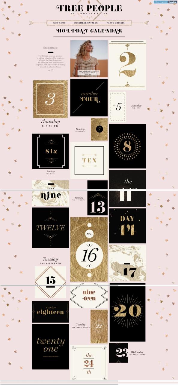 Advent Calendar Graphic Design