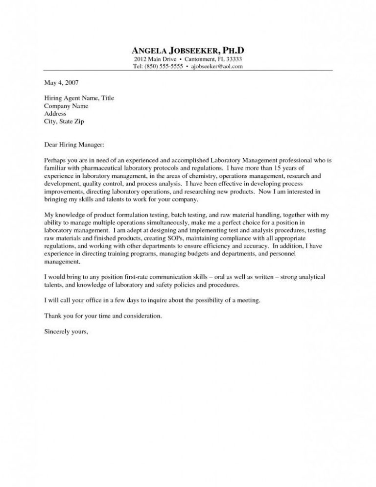 Special Education Cover Letter Sample