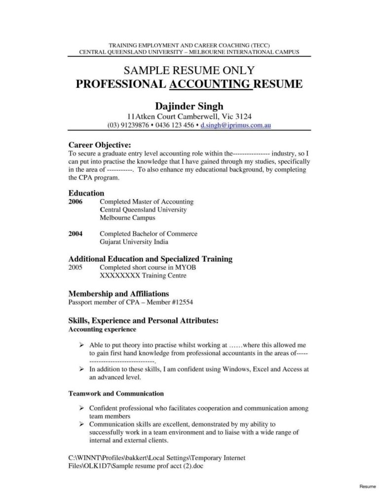 Internship Resume Objective Examples