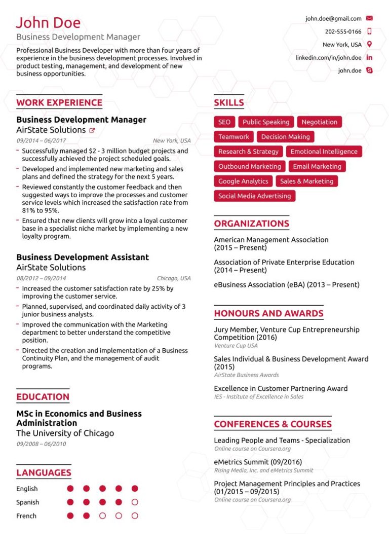 Top Resume Examples 2019