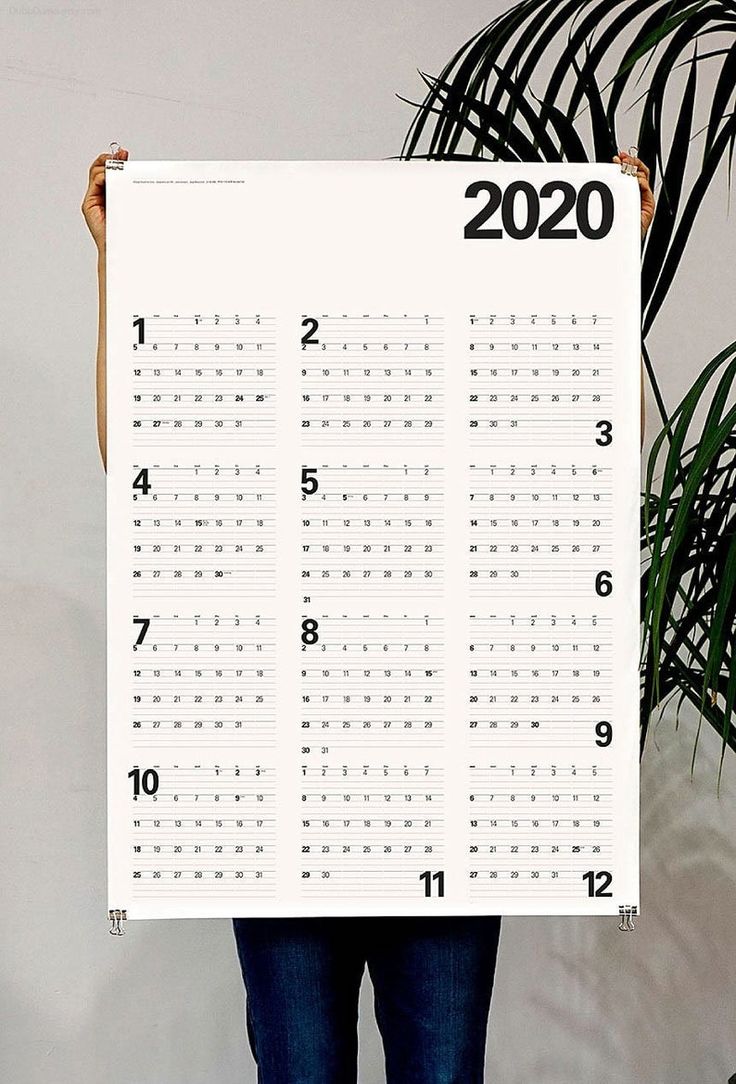 A3 Size Calendar Design