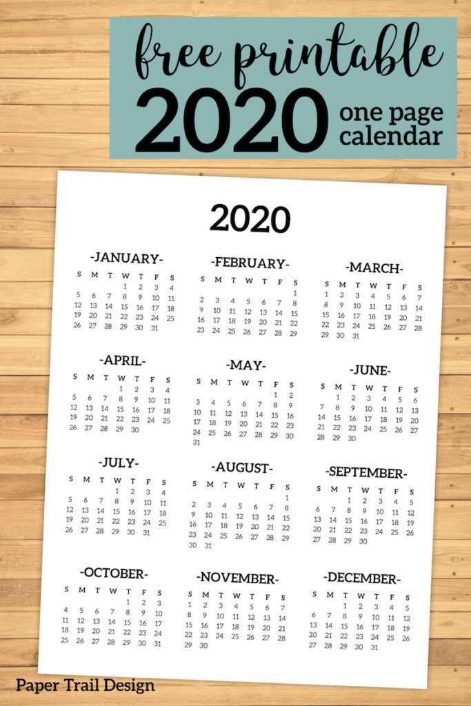 Simple Calendar Design