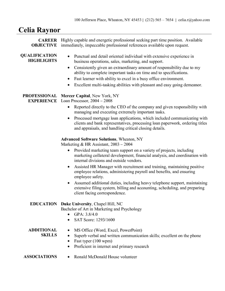 Office Admin Cv Examples