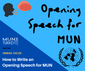 how to make an opening speech in mun