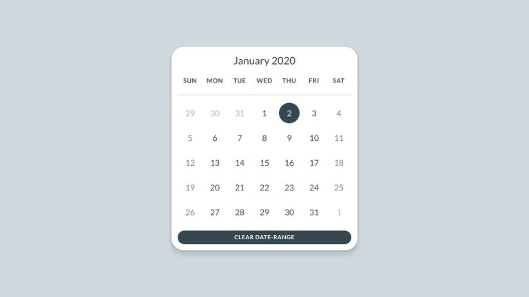 Bootstrap Calendar Design Codepen