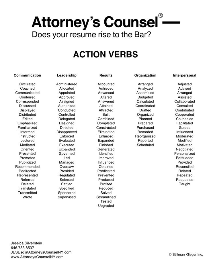 harvard business school resume action verbs