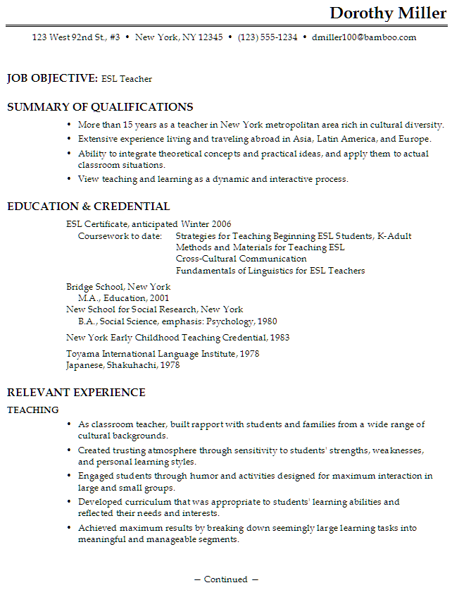 Functional Resume Examples 2021