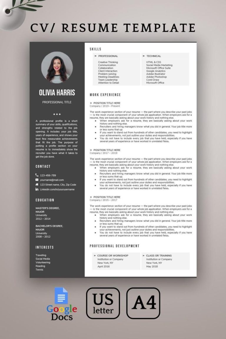 Short Cv Example Doc