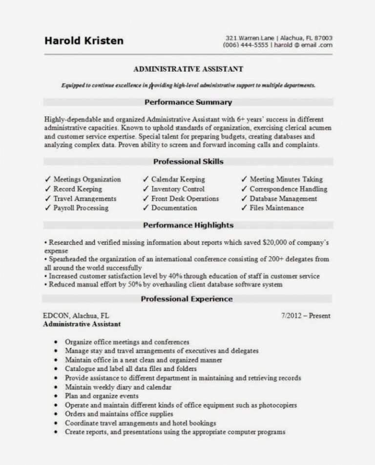Cv Template Examples For Students