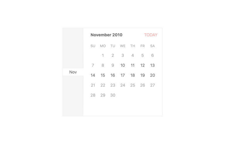 Month Calendar Design