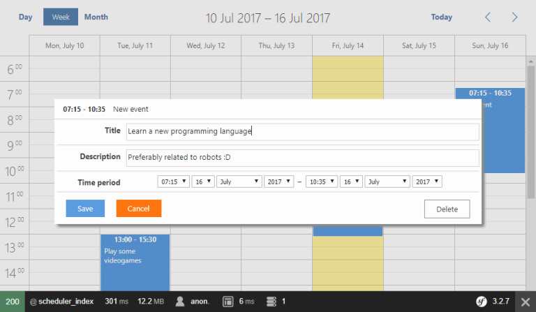Dhtml Calendar Example