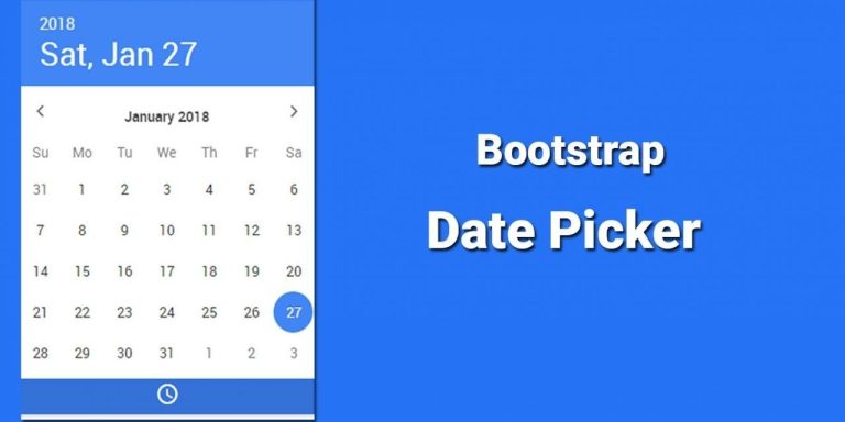 Bootstrap Calendar Example