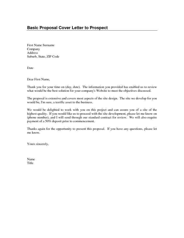 Easy Cover Letter Template