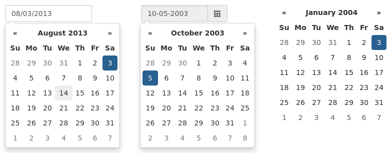 Bootstrap Datepicker Example Code