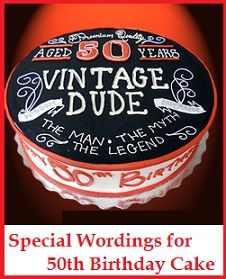 What To Write On Cake For 50th Birthday