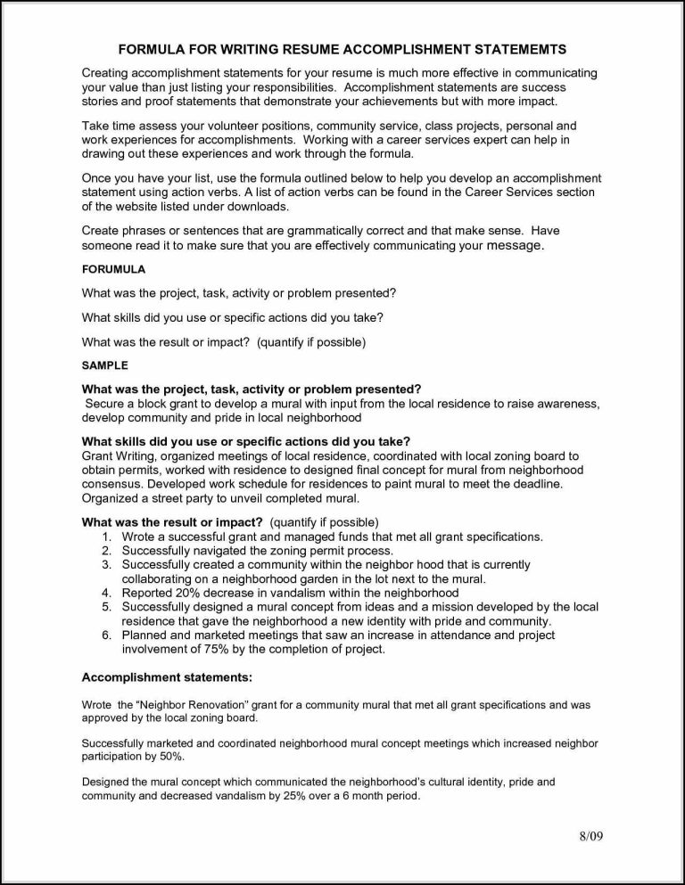 What Are Examples Of Accomplishments On A Resume