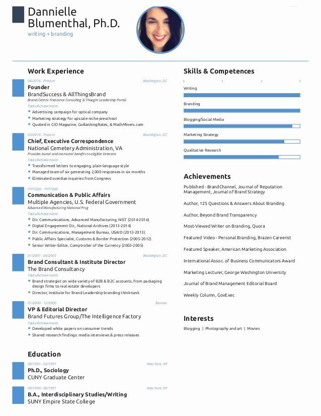 Sample Of Resume 2018