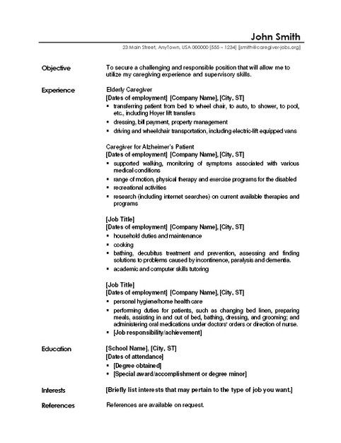 Current Job On Resume Example