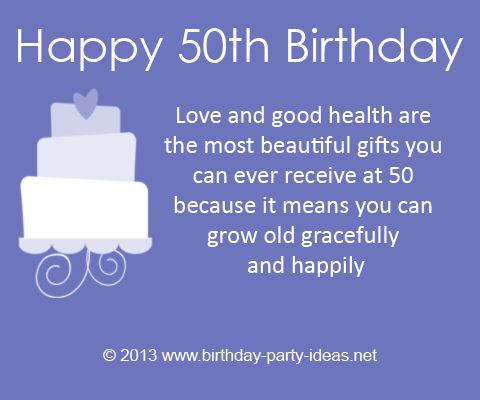 How To Write Happy 50th Birthday