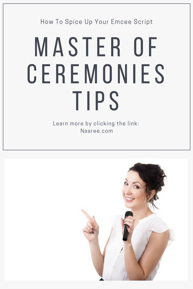 How To Be A Good Master Of Ceremony At A Wedding