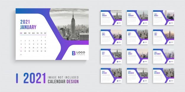 Desktop Calendar Design Vector Free Download