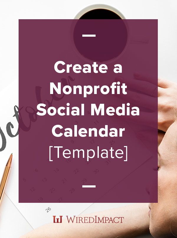 Sample Nonprofit Editorial Calendar