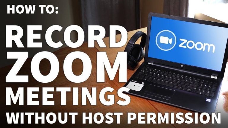 How To Record Zoom Meeting Without Host Permission Free