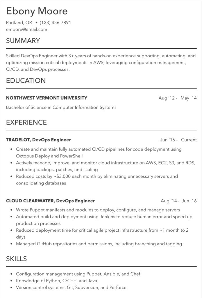 Indeed Resume Examples 2019