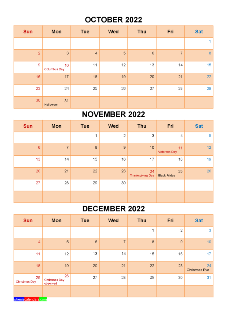 December Calendar 2022