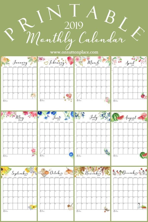 Make Your Own Calendar Free Prints