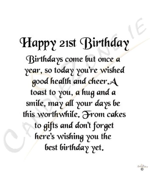 What To Write In A 21st Birthday Card Uk Coverletterpedia