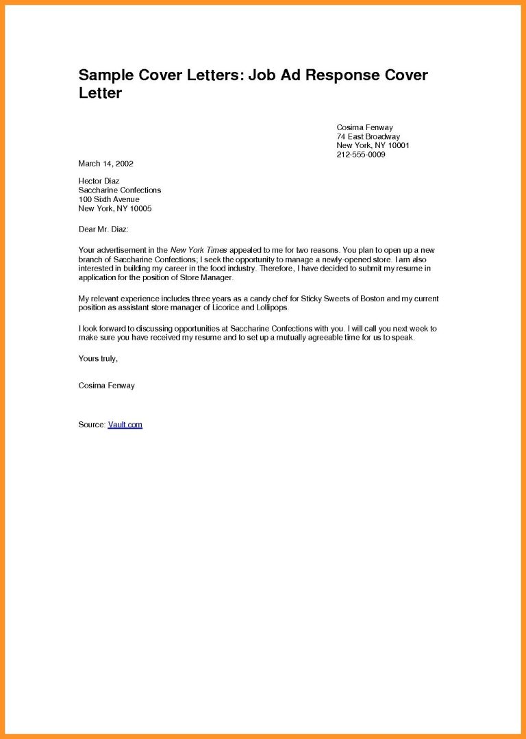 Example Of An Application Letter For A Security Job Pdf