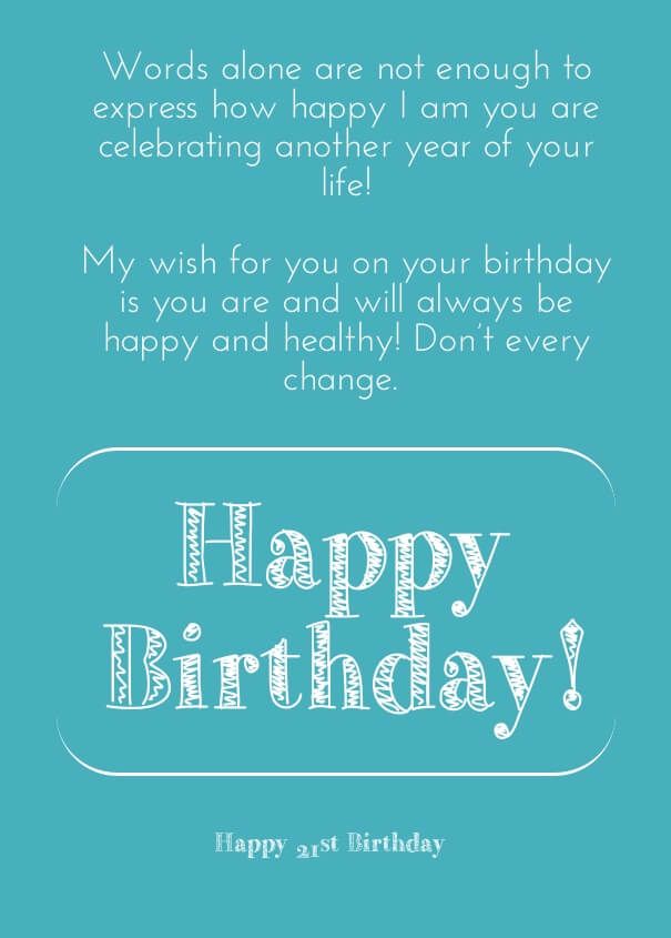 Best Friend 21st Birthday Funny Quotes