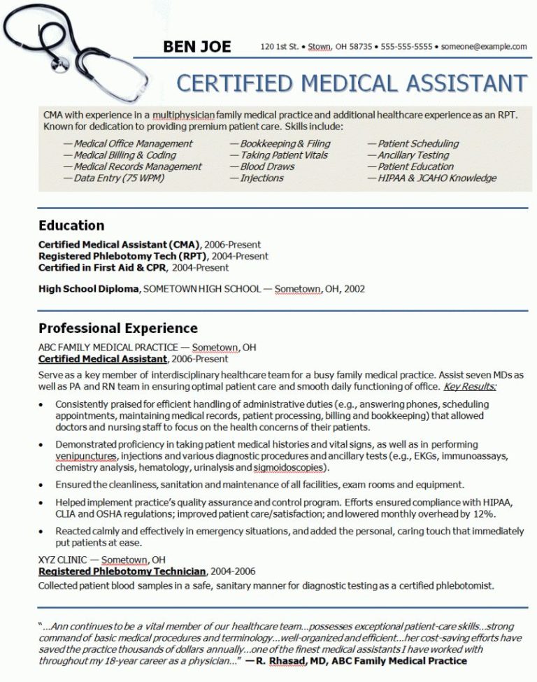 Medical Technologist Resume Philippines