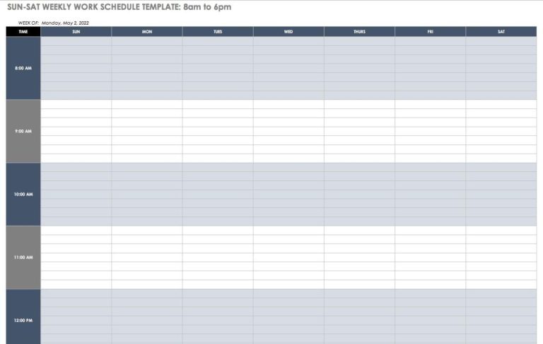 Calendar Layout For Excel