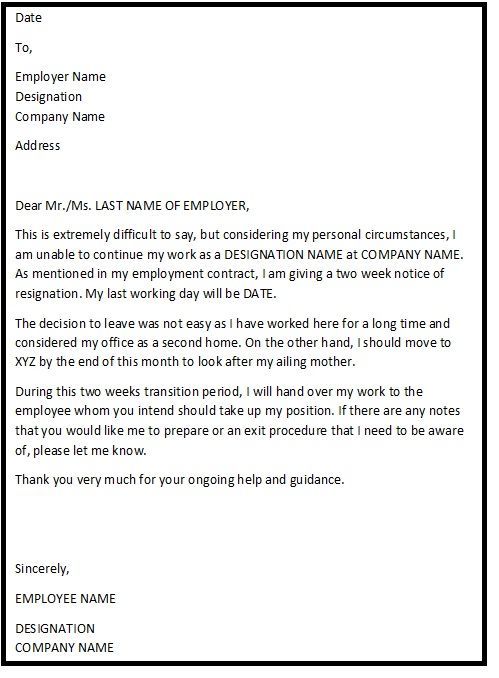 How To Write An Employee Leaving Letter
