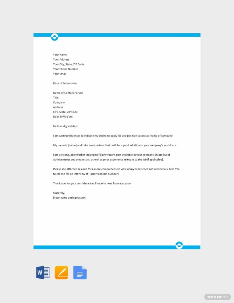 Motivation Letter For Job Application Example Doc