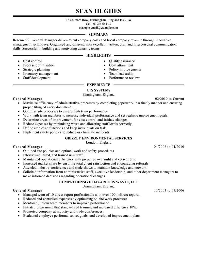 Project Manager Resume Objective