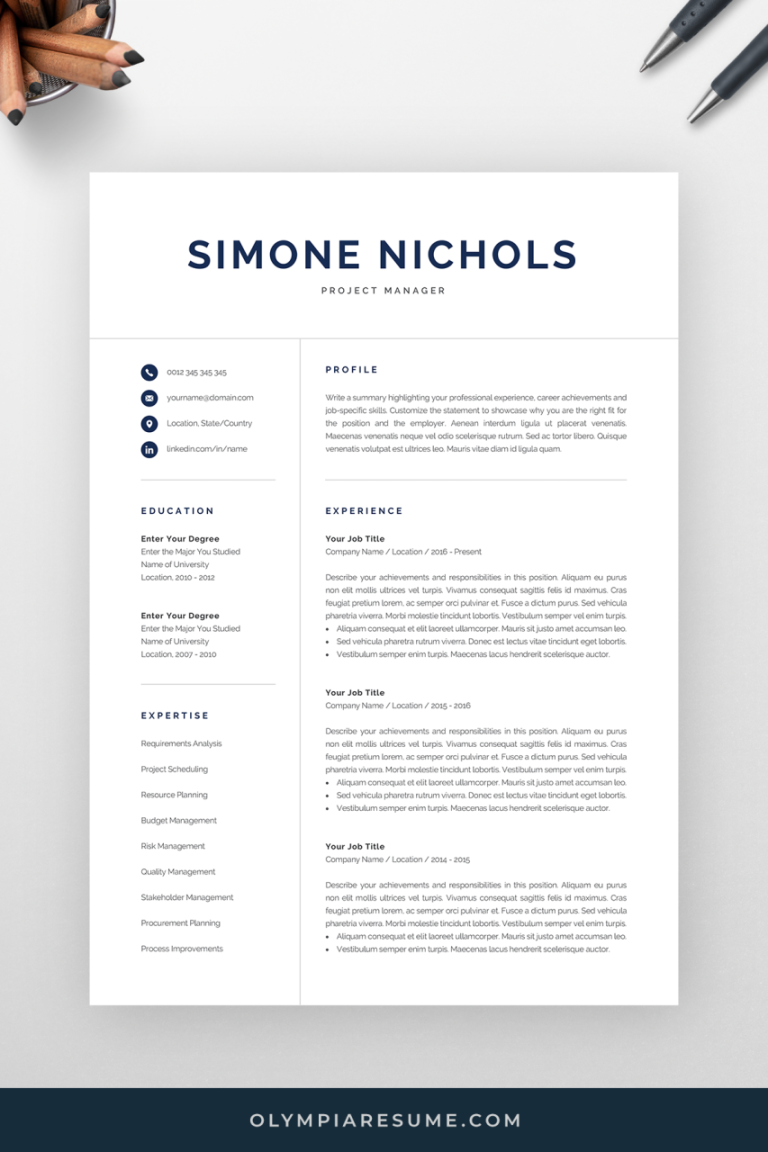 Best One Page Resume Examples