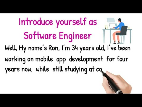 Software Engineer Self Introduction Speech Sample