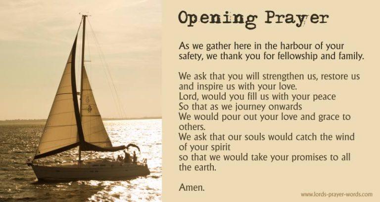 How Do You Write An Opening Prayer