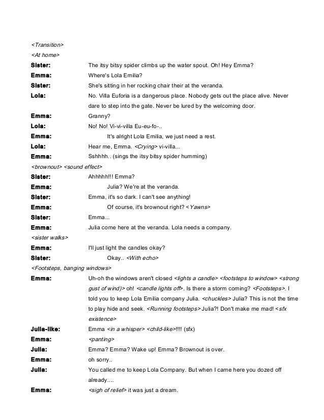 Example Of Talk Show Script About Love Coverletterpedia