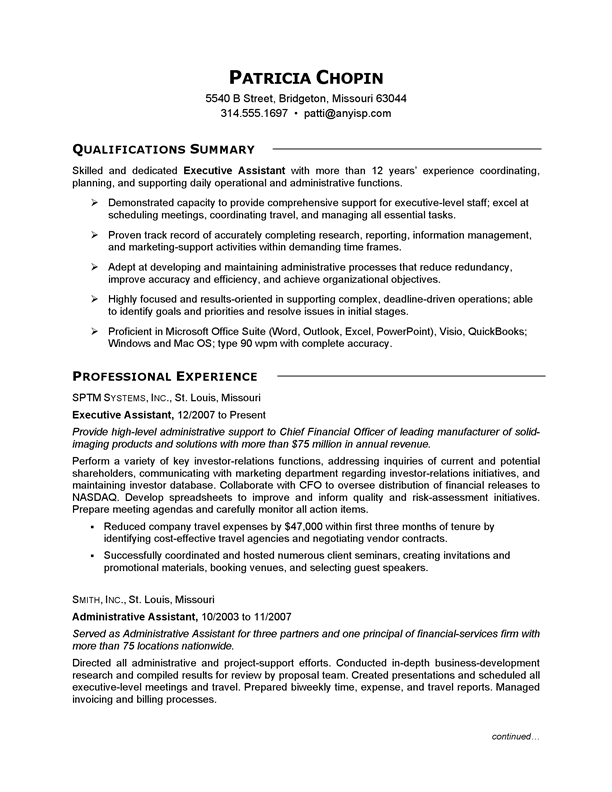 Good Objective For An Administrative Assistant Resume