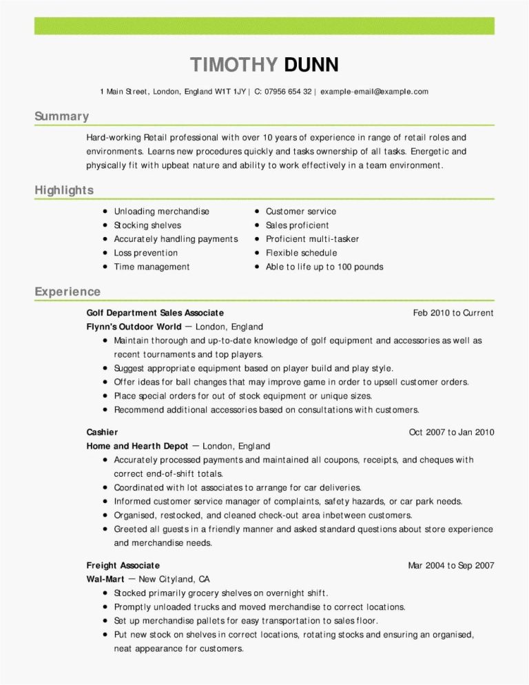 How To Write A Summary For A Resume With Little Experience