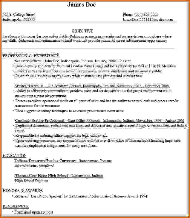 How To Write A Resume For Students In College