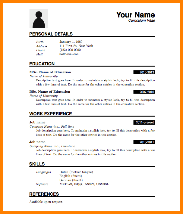 Example Of Application Letter Attached With Cv