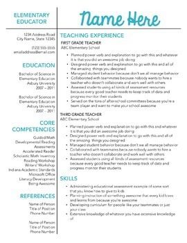 How To Write A Resume For Teaching Job With Experience