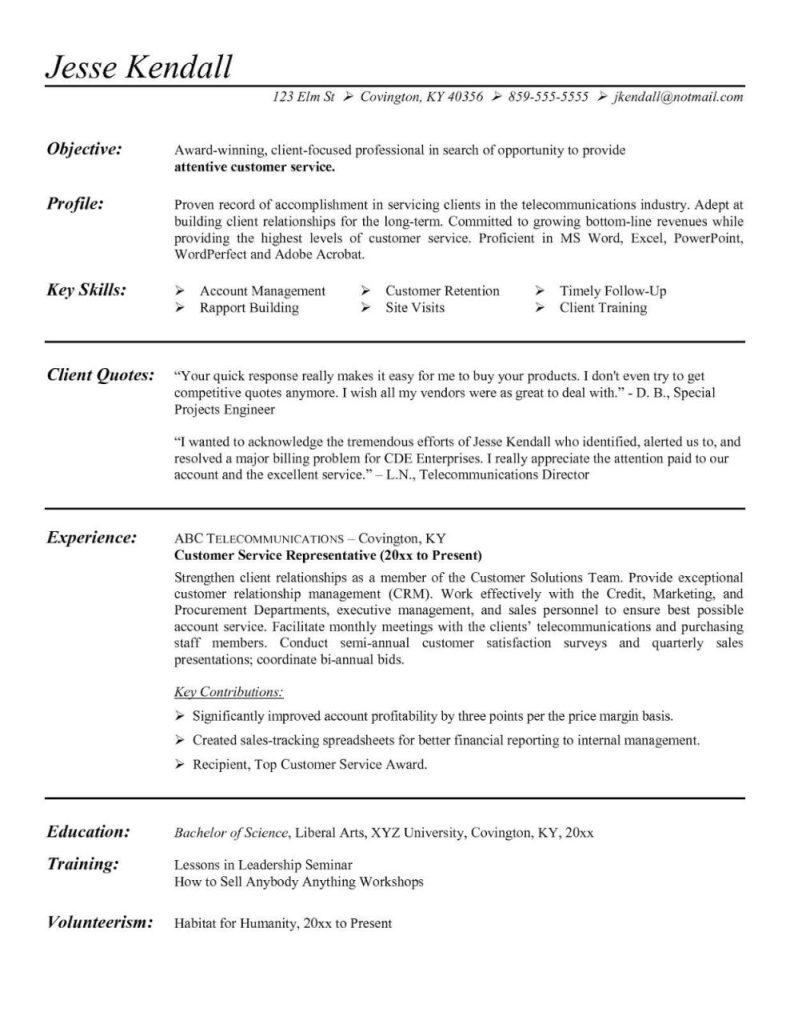 What To Put On A Resume With Little Experience